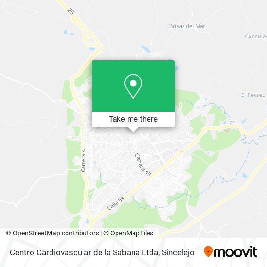 Centro Cardiovascular de la Sabana Ltda map