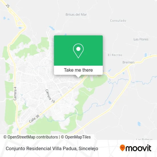 Conjunto Residencial Villa Padua map