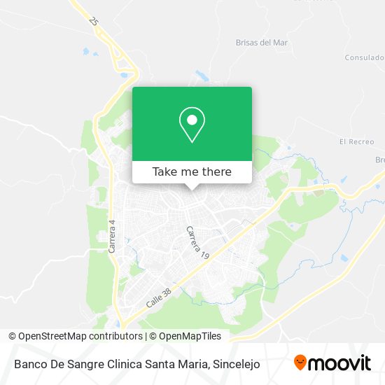 Banco De Sangre Clinica Santa Maria map