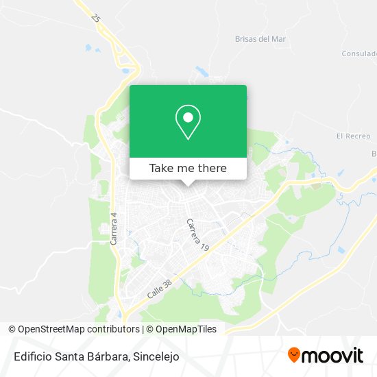 Mapa de Edificio Santa Bárbara