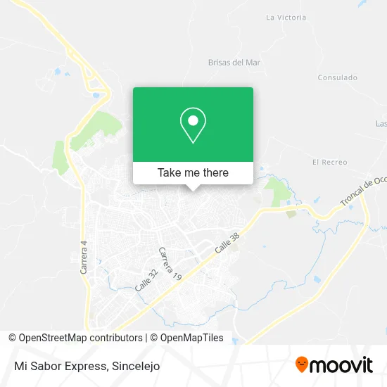 Mi Sabor Express map