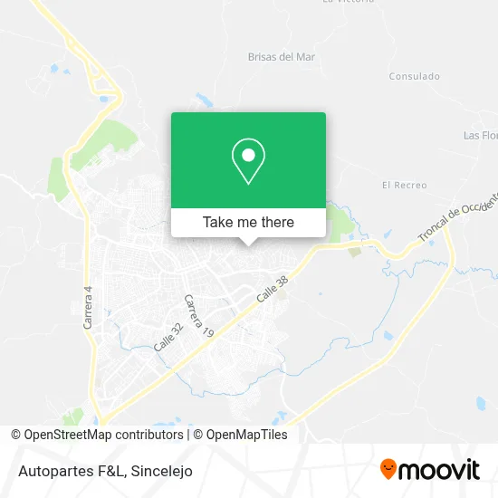 Autopartes F&L map