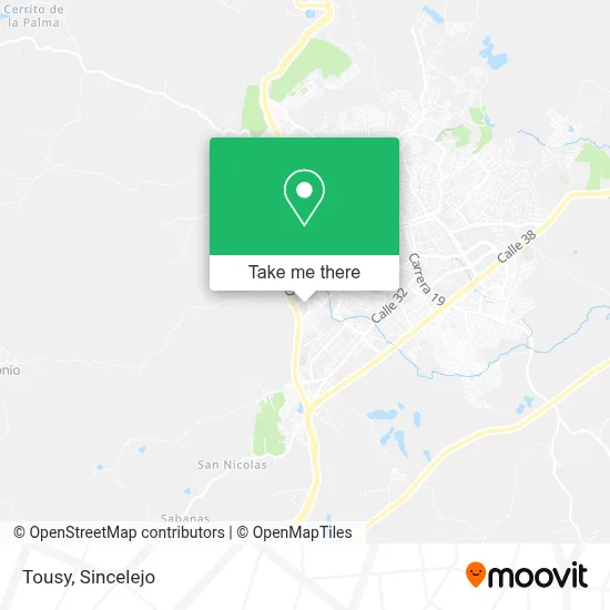 Tousy map