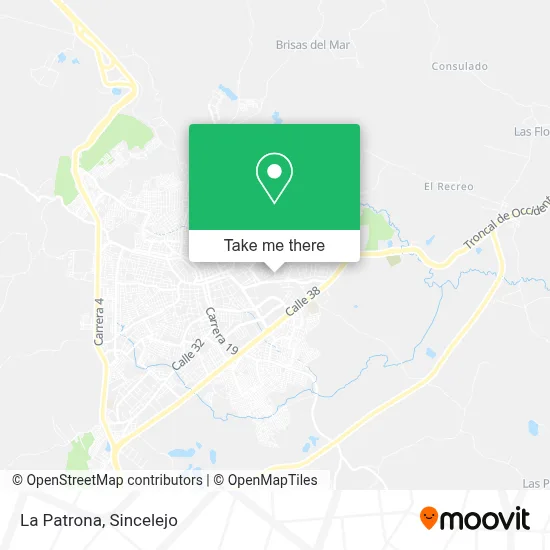 La Patrona map