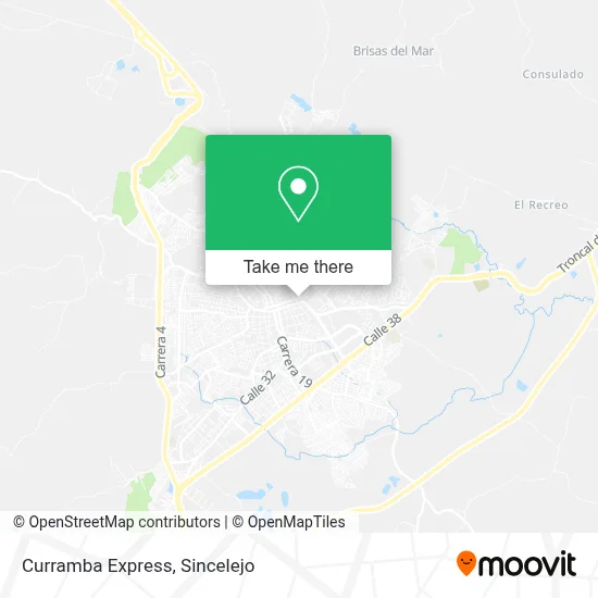 Curramba Express map