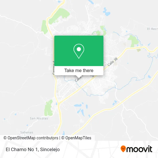 El Chamo No 1 map