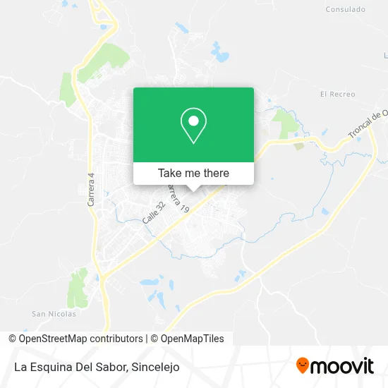 La Esquina Del Sabor map