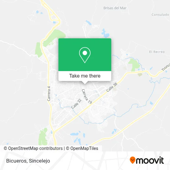 Bicueros map