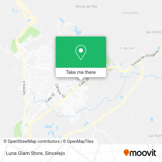 Luna Glam Store map
