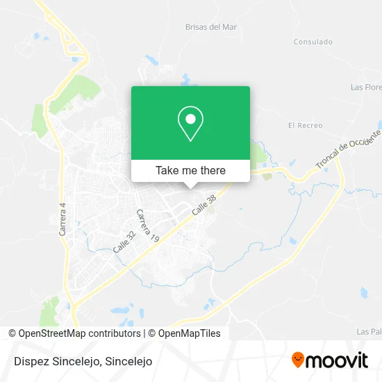 Dispez Sincelejo map