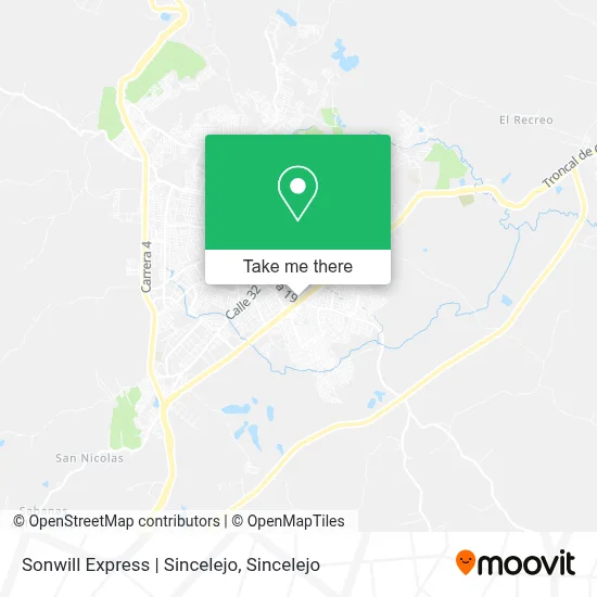 Sonwill Express | Sincelejo map
