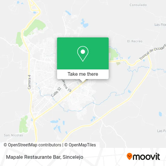 Mapale Restaurante Bar map