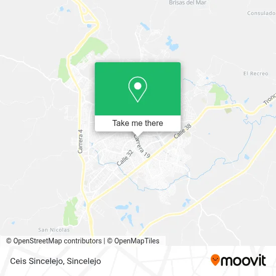 Ceis Sincelejo map
