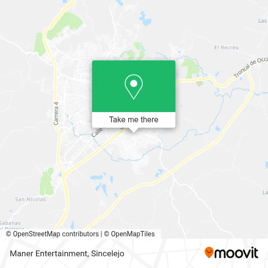 Maner Entertainment map