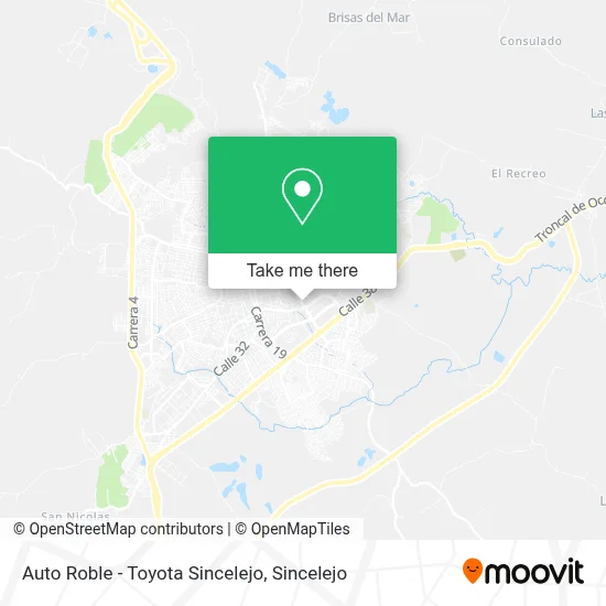 Auto Roble - Toyota Sincelejo map