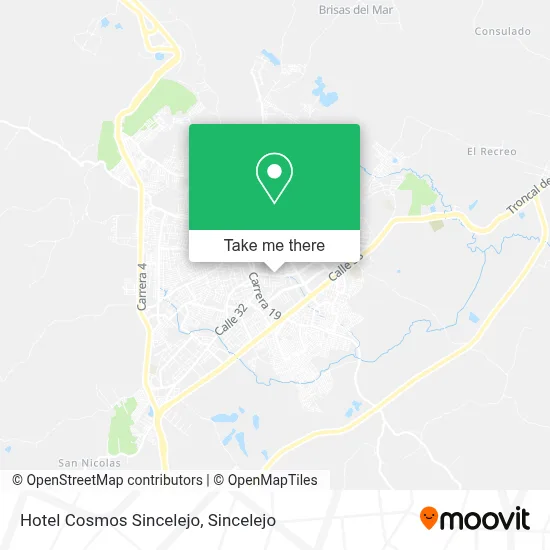 Hotel Cosmos Sincelejo map