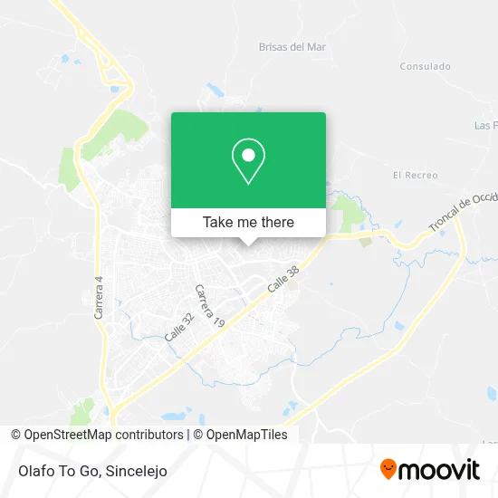 Olafo To Go map