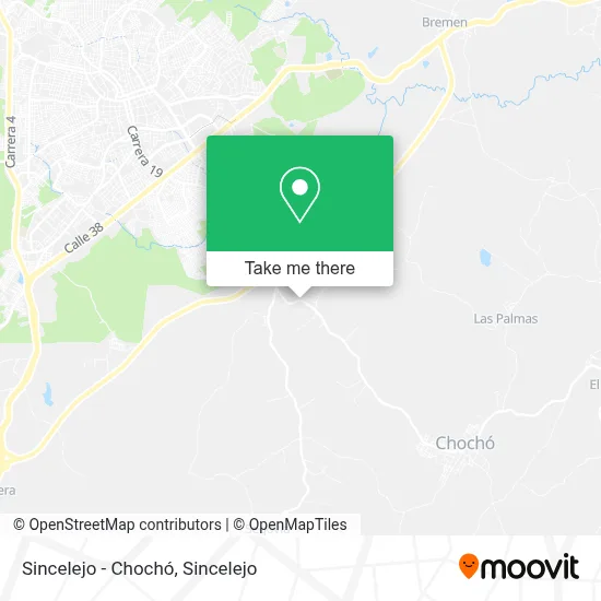 Sincelejo - Chochó map