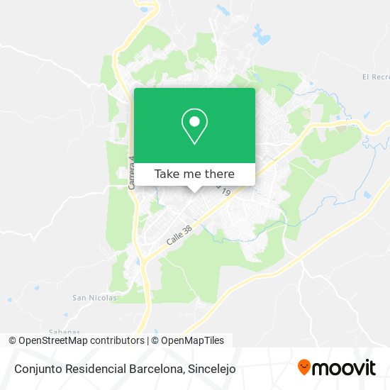 Mapa de Conjunto Residencial Barcelona