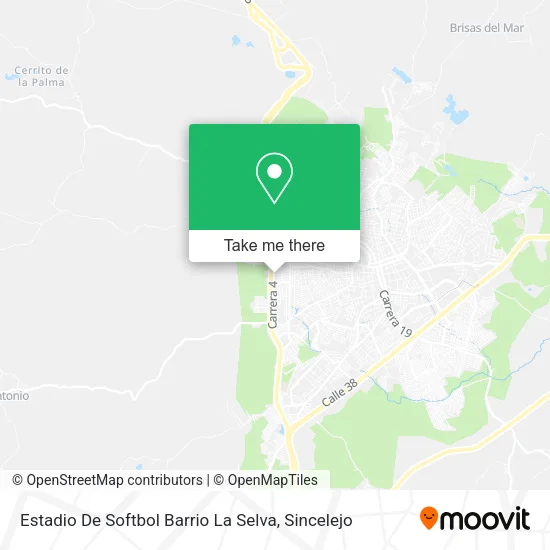 Estadio De Softbol Barrio La Selva map