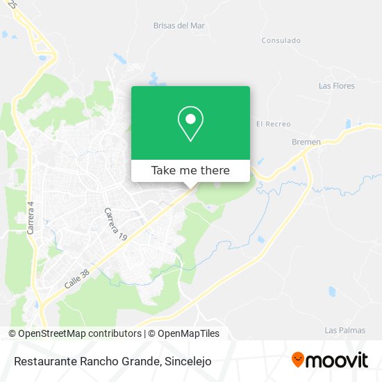 Mapa de Restaurante Rancho Grande