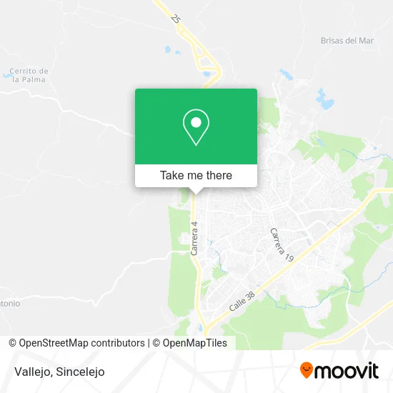 Vallejo map