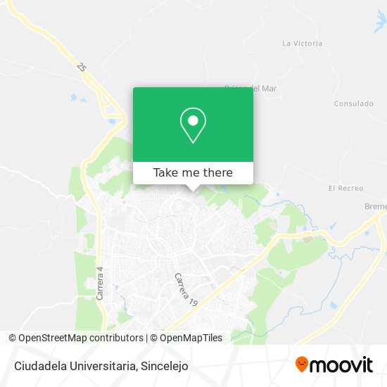 Mapa de Ciudadela Universitaria