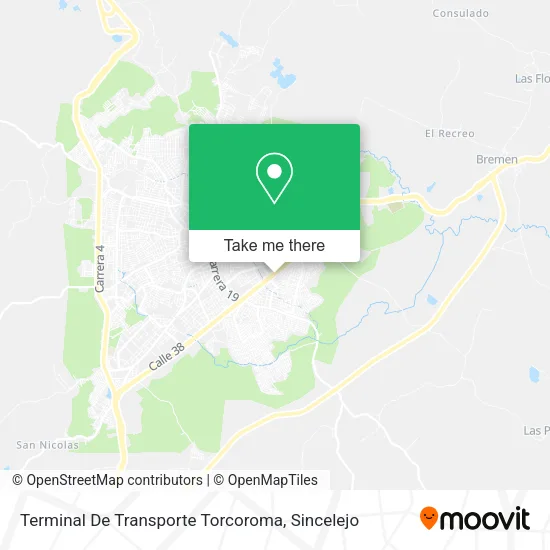 Mapa de Terminal De Transporte Torcoroma