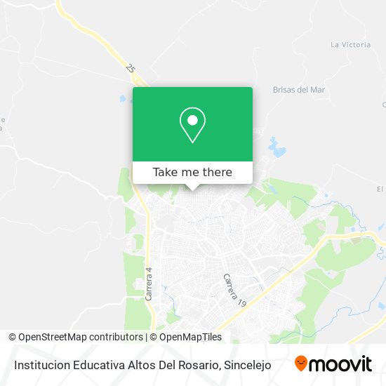 Mapa de Institucion Educativa Altos Del Rosario