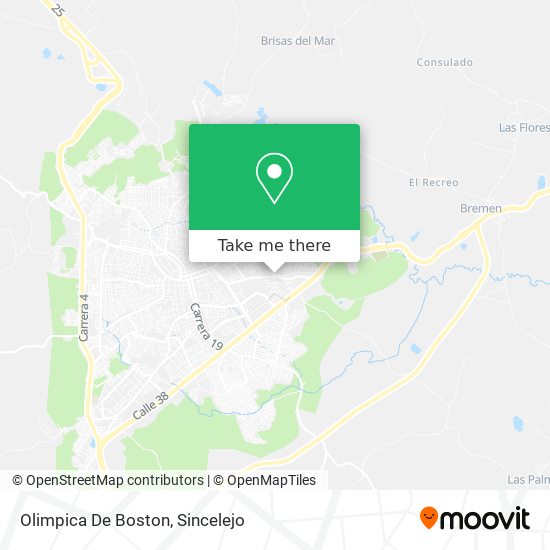 Olimpica De Boston map