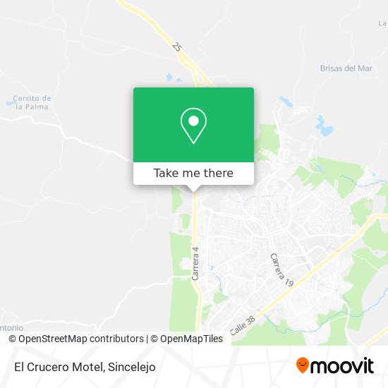 Mapa de El Crucero Motel