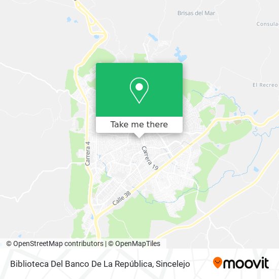 Mapa de Biblioteca Del Banco De La República