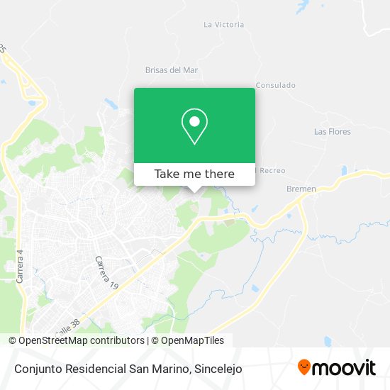 Conjunto Residencial San Marino map