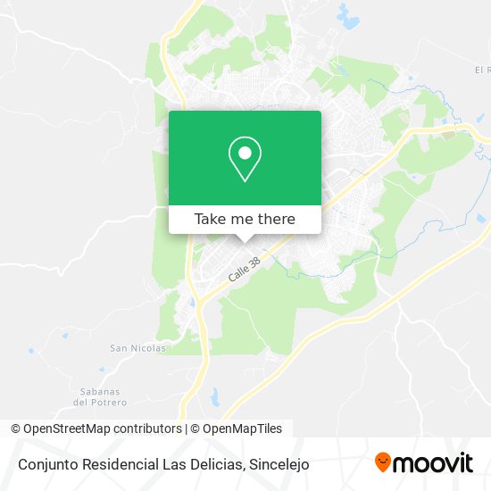 Conjunto Residencial Las Delicias map