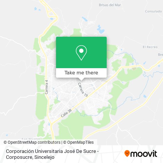 Corporación Universitaria José De Sucre - Corposucre map