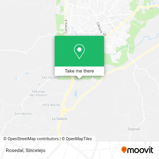 Rosedal map