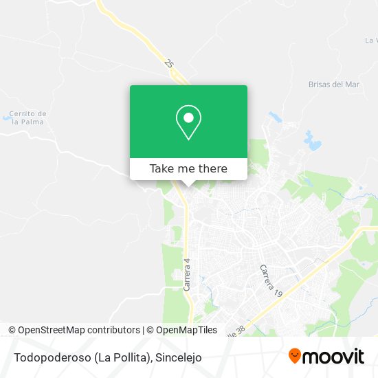 Todopoderoso (La Pollita) map