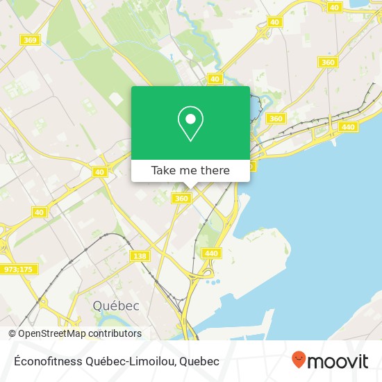 Éconofitness Québec-Limoilou map
