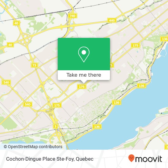 Cochon-Dingue Place Ste-Foy map