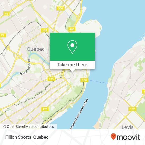 Fillion Sports map
