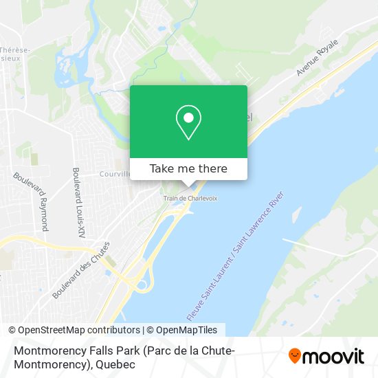 Montmorency Falls Park (Parc de la Chute-Montmorency) map