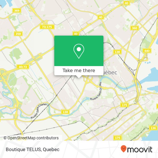Boutique TELUS map