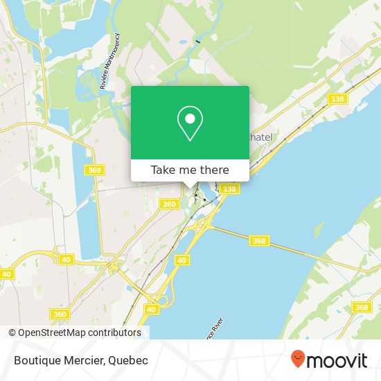 Boutique Mercier map