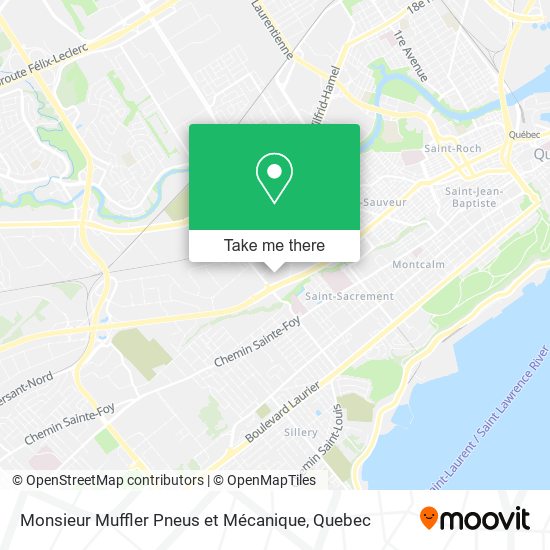 Monsieur Muffler Pneus et Mécanique map
