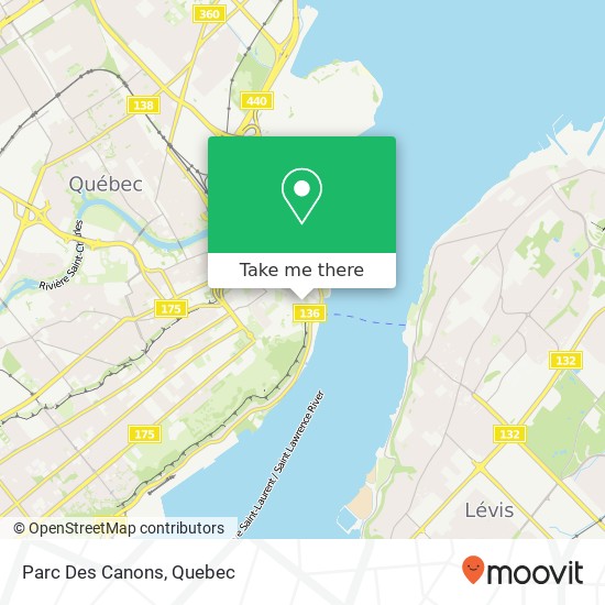 Parc Des Canons map