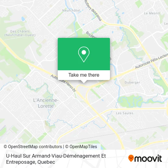 U-Haul Sur Armand-Viau-Déménagement Et Entreposage map