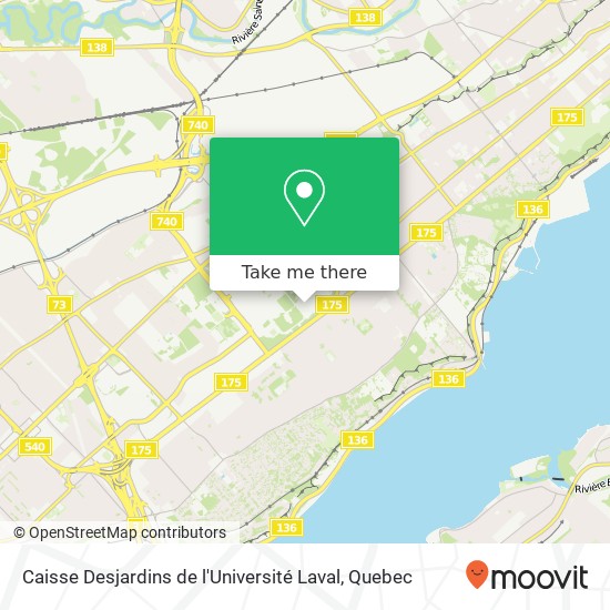 Caisse Desjardins de l'Université Laval map
