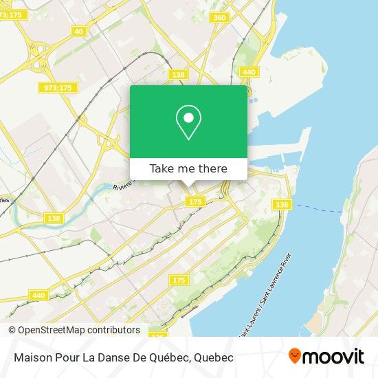 Maison Pour La Danse De Québec map