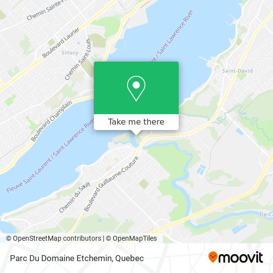 Parc Du Domaine Etchemin map