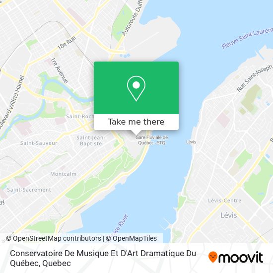 Conservatoire De Musique Et D'Art Dramatique Du Québec map